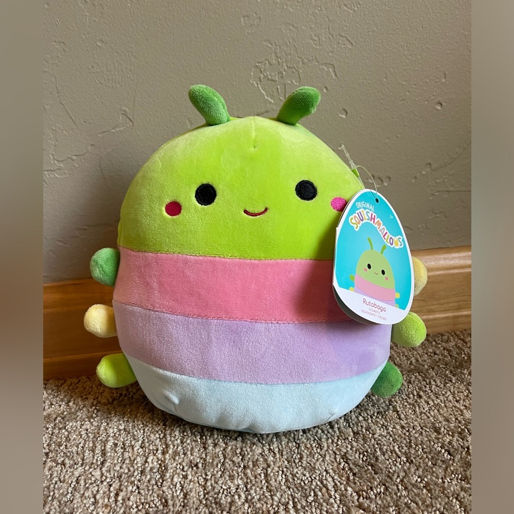 Rutabaga Caterpillar Squishmallow 8” NWT